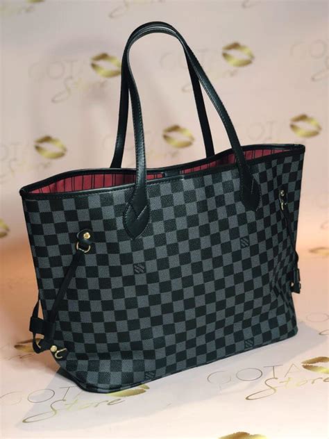 black louis vuitton shoulder bag|louis vuitton black checkered purse.